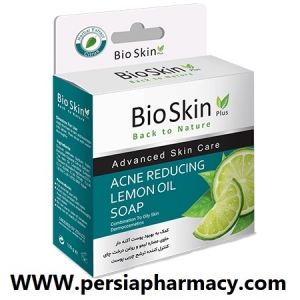صابون ارگانیک لیمو کنترل چربی و بهبود منافذ پوست 100گرمی بایواسکین BioSkin