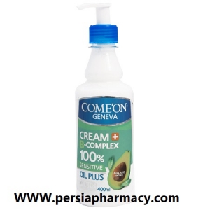 کرم مرطوب کننده مدل Oil plus مخصوص پوست خشک آووکادو  400 میلی لیتری کامان Comeon 