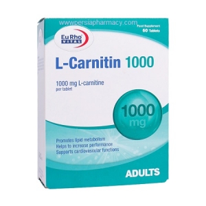 قرص ال کارنیتین 1000 میلی گرم یورویتال 60 عدد Cranitin