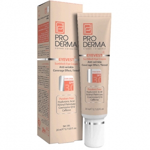 کرم رنگی با  SPF30پوشاننده و ضدچروک دور چشم  EYEVEST پرودرما