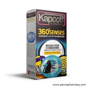 کاندوم تحریک کننده 360درجه 12 عددي کاپوت Kapoot