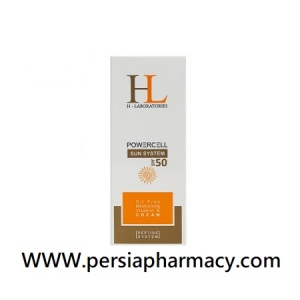 کرم ضد آفتاب بی رنگ SPF50 حجم 50 میلی لیتر پاورسل اچ لابراتوریس H laboratories 