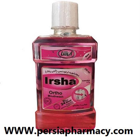 دهانشویه ارتودنسی حاوی عصاره همیشه بهار ایرشا Irsha