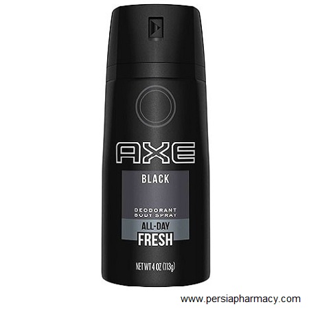 اسپری دئودورانت 48 ساعته مردانه اکس مدل بلک حجم 150 میلی لیتر AXE DEODORANT BLACK