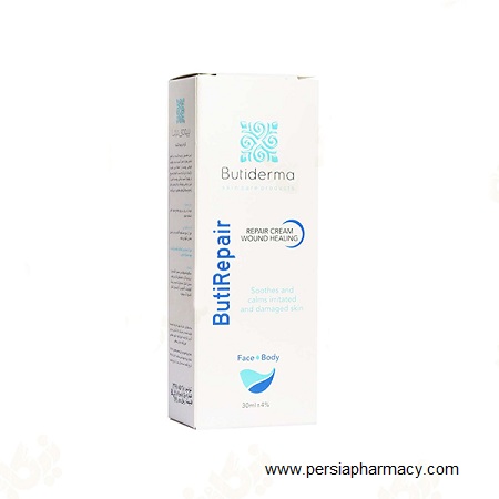 کرم ترمیم کننده حاوی عوامل روشن کننده 30 میلی لیتر بیوتی درما BUTIDERMA
