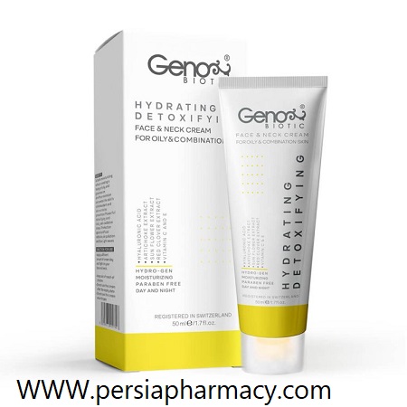 کرم رطوبت رسان صورت و گردن پوست چرب و مختلط 50 میلی لیتر ژنوبایوتیک Genobiotic  