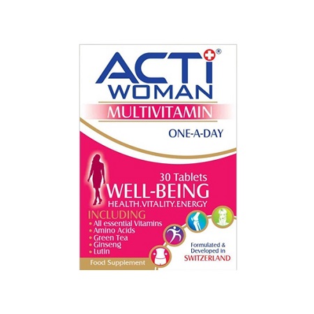 اکتی وومن Acti Woman قرص 30 عددی مولتی ویتامین بانوان لیبرتی سوییس Liberty Swiss