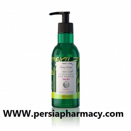 ژل شستشوی صورت بامبو و روغن درخت دیپ سنس مناسب پوست چرب 250 میلی لیتر Deep Sense