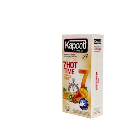 کاندوم تاخيري - تحريکي 7کاره گرم  12 عددي  Kapoot