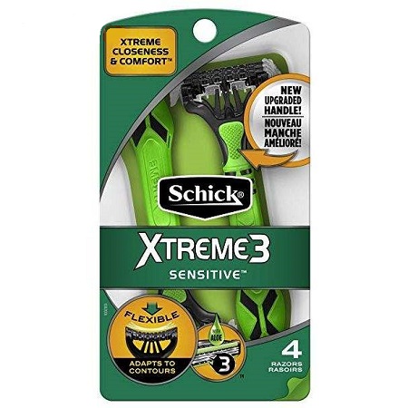 خودتراش آقایان شیک Schick مدل Xtreme3 بسته بندی 4 عددی