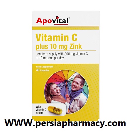 کپسول ویتامین C و زینک آپوویتال 40 عددی Apovital