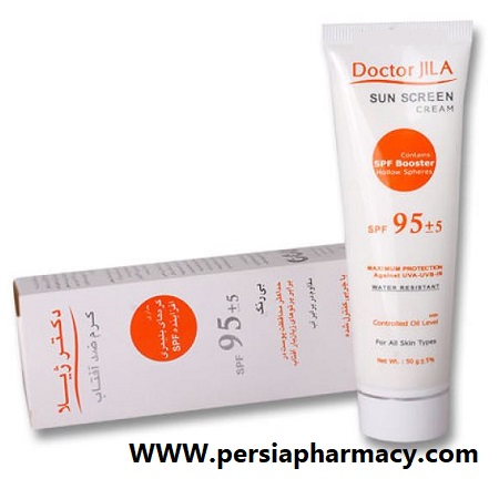 کرم ضدآفتاب باچربی کنترل شده  SPF95 بی رنگ دکترژیلا Doctor Jila