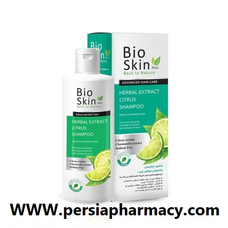 شامپو موهای چرب سیتروس 200میلی لیتری بایواسکین BioSkin