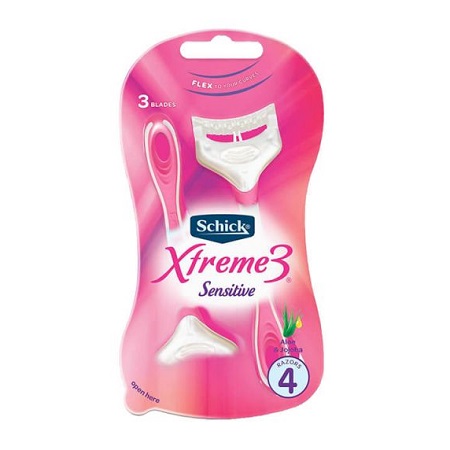 خودتراش بانوان شیک Schick مدل Xtreme3 بسته بندی 4 عددی