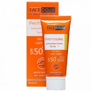 کرم ضدآفتاب رنگی بژروشن +SPF50مناسب چرب و جوشدار و حساس فیس دوکس FACEDOUX
