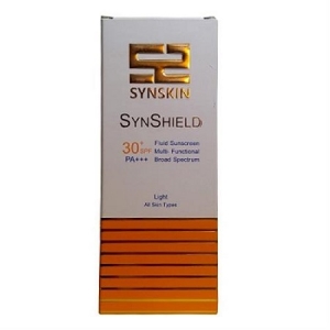ضدآفتاب فلوئید ساین شیلد بژ روشن برند سان اسکين  +Synskin  SPF30    