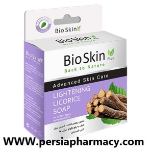 صابون روشن کننده شیرین بیان 100گرمی بایواسکین BioSkin