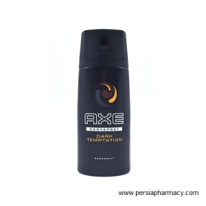 اسپری دئودورانت بدن مدل دارک تمپتیشن 48 ساعته 150 میلی لیتر اکس AXE DARK TEMPETATION DEO