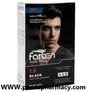 شامپو رنگ مناسب آقایان 150+150 میلی لیتر - مشکی فاربن Farben