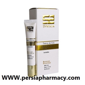کرم دور چشم سه کاره بی رنگ 20 میلی لیتر ساین اسکین SYNSKIN