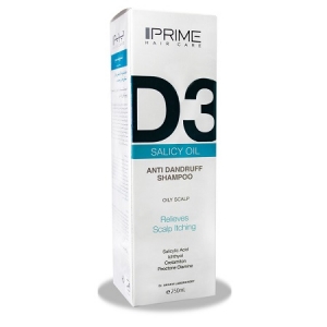 شامپوضدشور D3 Salicy Oil مناسب پوست سر چرب 250 میلی لیتر پریم Prime