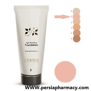 کرم پودرضدچروک شماره2 spf30 حجم 40میلی لیتری سینره Cinere