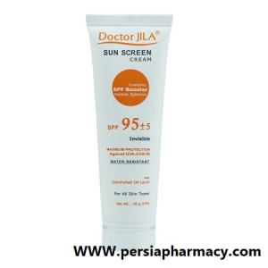 کرم ضدآفتاب باچربی کنترل شده  SPF95 بی رنگ دکترژیلا Doctor Jila
