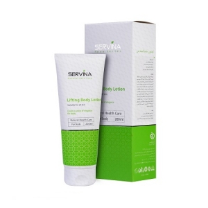لوسیون سفت کننده بدن سروینا مناسب برای انواع پوست Lifting Body Lotion Servina